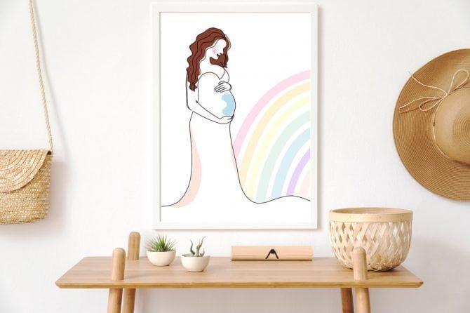 La dulce espera: bebé arcoiris